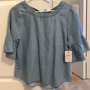 Lightweight denim styled top